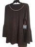 Rafaella Black Silver 3/4 Sleeve T-Shirt Size L - photo 1
