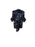 Hutch Floral Blue White Short Sleeve Blouse Size L - photo 2