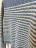 Ann Taylor Stripes Blue Ivory Cardigan Size L - photo 7