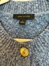 Ann Taylor Stripes Blue Ivory Cardigan Size L - photo 3