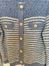 Ann Taylor Stripes Blue Ivory Cardigan Size L - photo 5