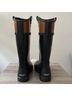 Sperry Top Sider Black Brown Rain Boots Size 9 - photo 3