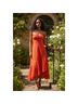 Astr Orange Casual Dress Size L - photo 3