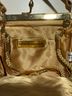 Valerie Stevens Gold Leather Clutch One size - photo 4