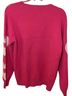 Crown & Ivy Hearts Pink Pullover Sweater Size M - photo 2