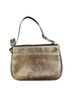 Coach 100% Leather Gold Silver Leather Wristlet One size - photo 2