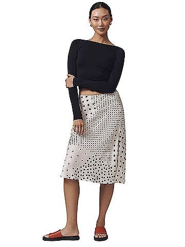 Anthropologie Silk Skirt (view 1)