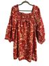 DÔEN Floral Red Casual Dress Size L - photo 1