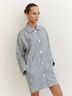 Reformation 100% Linen Graphic Gray Blue Jacket Size L - photo 3