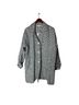 Reformation 100% Linen Graphic Gray Blue Jacket Size L - photo 1