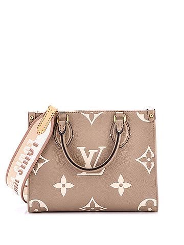 Louis Vuitton OnTheGo Tote Bicolor Monogram Empreinte Giant PM (view 1)