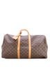 Louis Vuitton 100% Coatead Canvas Brown Keepall Bag Monogram Canvas 55 One size - photo 1