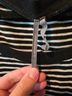 Anthropologie Stripes Black White Short Sleeve Blouse Size M - photo 2
