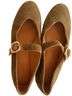Madewell 100% Leather Green Flats Size 6 1/2 - photo 1