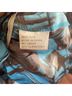 Madison Marcus 100% Silk Graphic Blue Brown Short Sleeve Blouse Size XS - photo 5