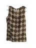 Maeve 100% Silk Polka Dots Brown Ivory Sleeveless Blouse Size 2 - photo 2