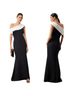 Badgley Mischka 95% Polyester 5% Spandex 100% Polyester Jacquard Black White Cocktail Dress Size 4 - photo 1