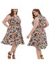 Torrid Floral Multi Color Casual Dress Size 30 - photo 2