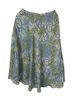 B. Moss 100% Polyester Floral Blue Green Casual Skirt Size 6 - photo 2