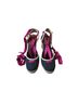 J.Crew Multi Color Black Pink Tan Wedges Size 6 1/2 - photo 1