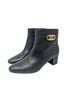 Ralph Lauren 100% Leather 20% Polyester Solid Black Ankle Boots Size 6 1/2 - photo 1