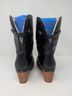 Ugg 100% Leather Solid Black Boots Size 8 - photo 6