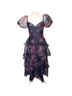 Lulus 100% Polyester 97% Polyester 3% Spandex Floral Multi Color Cocktail Dress Size M - photo 4