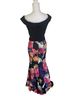 Xscape Floral Blue Pink Cocktail Dress Size 6 - photo 2