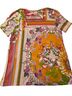 Johnny Was Floral Multi Color Short Sleeve Blouse Size L - photo 2