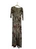 Pink Blush Floral Gray Pink Casual Dress Size L - photo 1