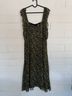 Michael Kors 100% Polyester Floral Green Black Casual Dress Size 12 - photo 4