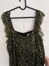 Michael Kors 100% Polyester Floral Green Black Casual Dress Size 12 - photo 5