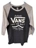 Vans Gray Black 3/4 Sleeve T-Shirt Size M - photo 1