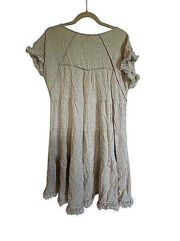 Umgee Textured Linen-Blend Dress Casual Dress (view 2)
