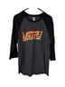 Vans Black Gray Long Sleeve Button-Down Shirt Size M - photo 1