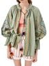 Zara Green Multi Color Cardigan Size XL - photo 1