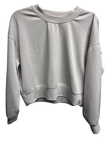 Lululemon Athletica Softstreme Perfectly Oversized Cropped Crew Sweatshirt (view 1)