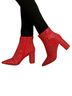 Betsey Johnson Red Ankle Boots Size 5 1/2 - photo 5