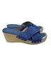 Donald J Pliner 100% Leather Blue Wedges Size 8 1/2 - photo 2