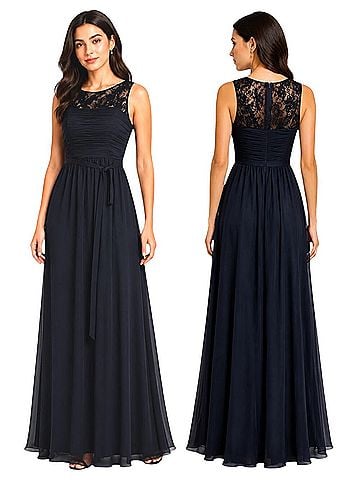 Monique Lhuillier Lace Gown Cocktail Dress (view 2)
