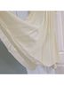 Oriental Silk Collection White Ivory Silk Skirt Size M - photo 3