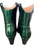 Bait 100% Faux Leather Multi Color Green Ankle Boots Size 6 - photo 2