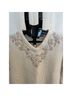Liz Claiborne 100% Cotton Floral Ivory Pink Blue Pullover Sweater Size M - photo 5