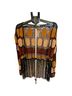 Water Lily Graphic Black Tan Jacket Size M - photo 1