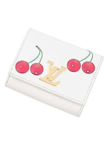 Louis Vuitton Louis Vuitton Bi-fold Wallet L V x TM Portefeuille Capucines Tiny Calf Leather M14298 LOUIS VUITTON Takashi Murakami Collaboration WALLET (view 1)