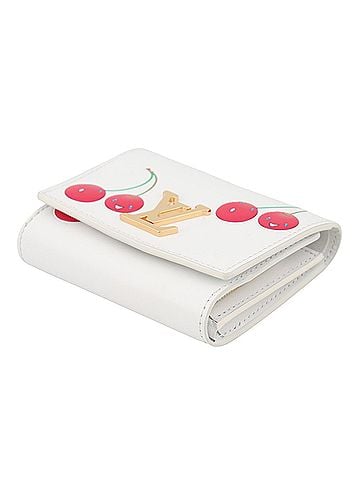 Louis Vuitton Louis Vuitton Bi-fold Wallet L V x TM Portefeuille Capucines Tiny Calf Leather M14298 LOUIS VUITTON Takashi Murakami Collaboration WALLET (view 2)