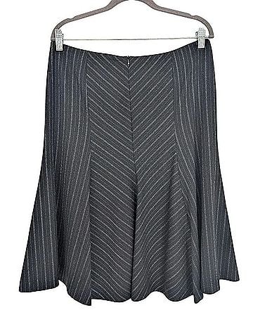 Missoni Pinstripe Chevron Fluted Trumpet Skirt Wool Skirt (view 2)