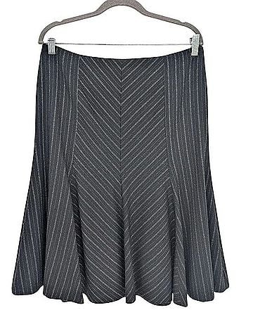Missoni Pinstripe Chevron Fluted Trumpet Skirt Wool Skirt (view 1)