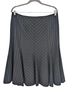Missoni 98% Wool 2% Elastan 100% Viscose Chevron-herringbone Stripes Black Teal Ivory Wool Skirt Size 10 - photo 1
