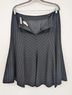 Missoni 98% Wool 2% Elastan 100% Viscose Chevron-herringbone Stripes Black Teal Ivory Wool Skirt Size 10 - photo 4